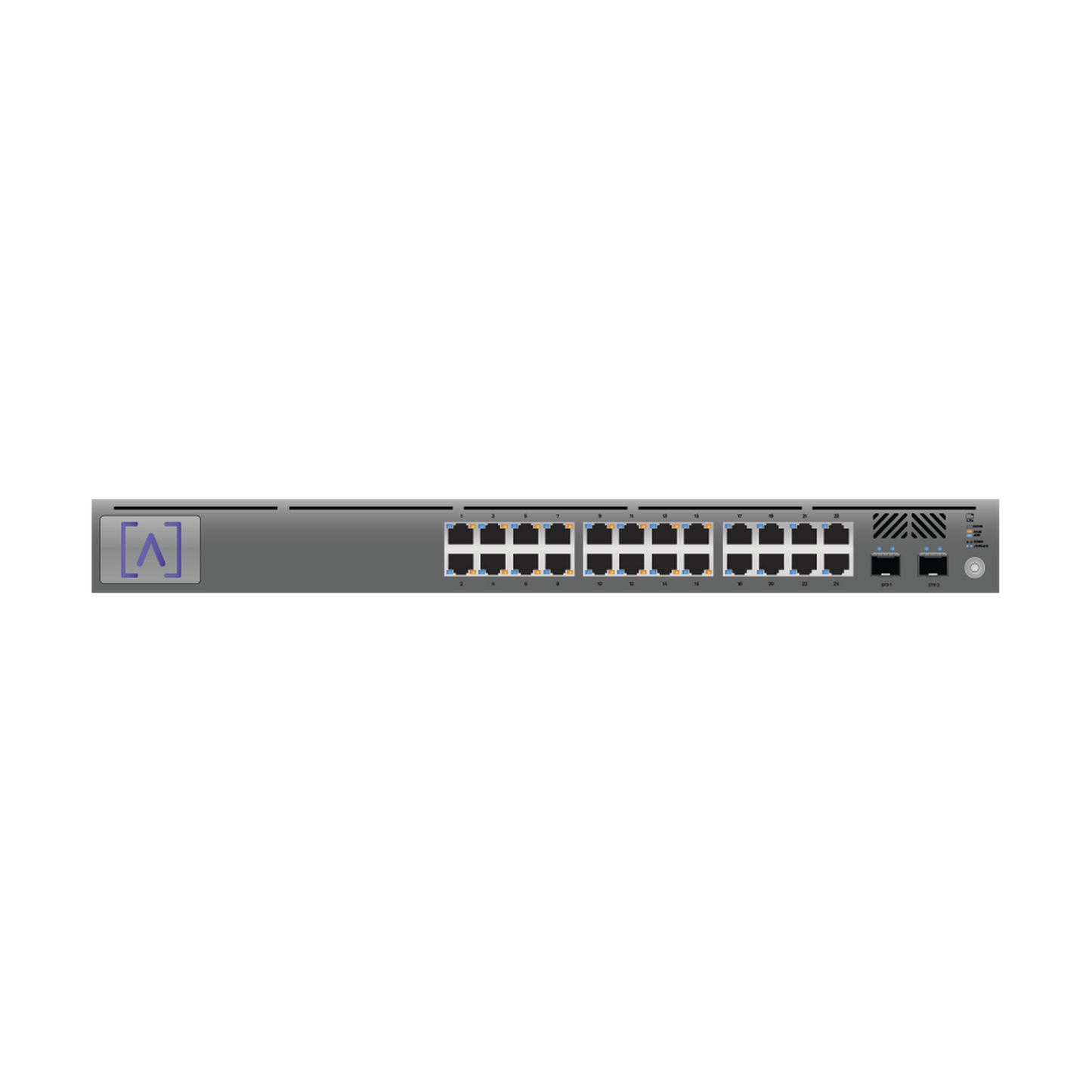 S24-POE - Switch Gigabit PoE+ Administrable / 24 puertos 10/100/1000 Mbps (16 de ellos POE+) + 2 Puertos SFP Uplink / Hasta 240W / Alta LabsCloud.