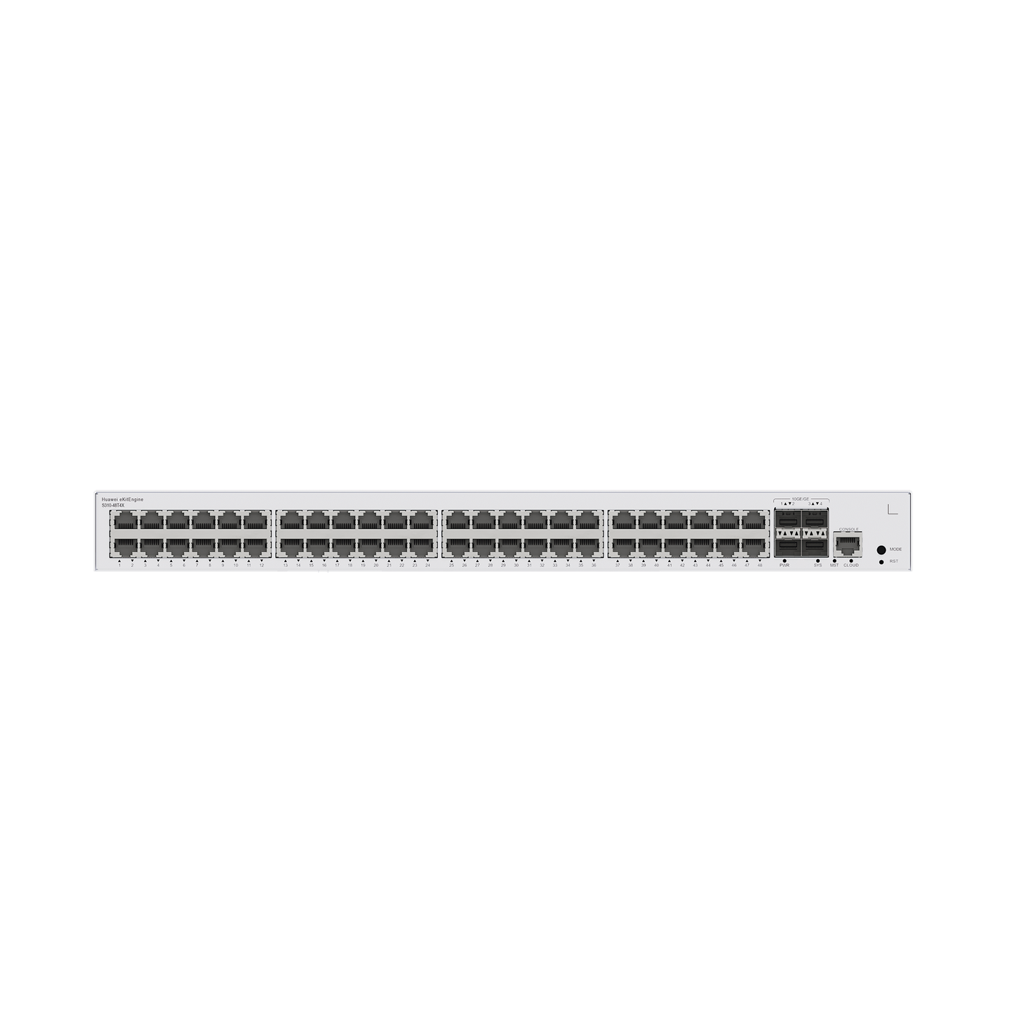 S310-48T4X - Switch de Distribución/Core Gigabit Administrable Capa 3 / 48 puertos 10/100/1000 Mbps / 4 Puertos 10GE SFP+ Uplink / ERPS / Rutas Estáticas / iStack / Administración Nube Gratis