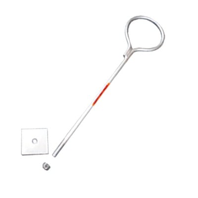 SAP-01-SG Ancla con Aro, largo: 40 cm. de 1/2 de espesor para Losa o Pared. Galvanizado por Inmersión.