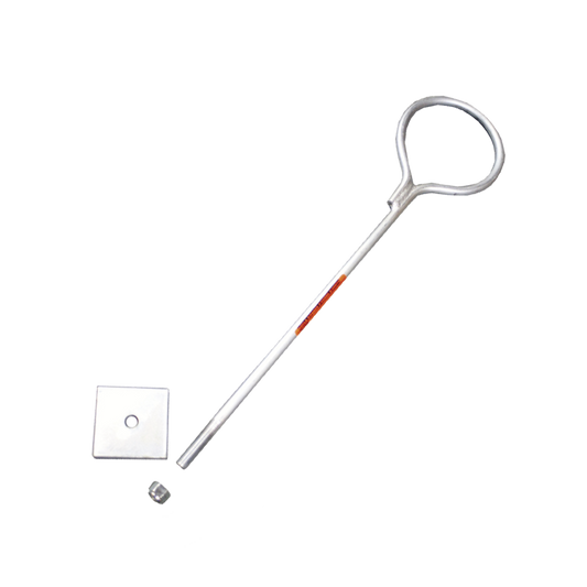 SAR-45G Ancla de Losa o Pared de 75 cm. de 12 cm diámetro de argolla Galvanizada por Inmersión en Caliente.