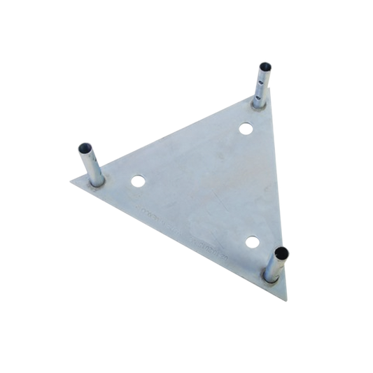SBA60G Base para Tramo STZ60G con Placa 1/2, Niple de 3/4, Galvanizado por Inmersión en Caliente.