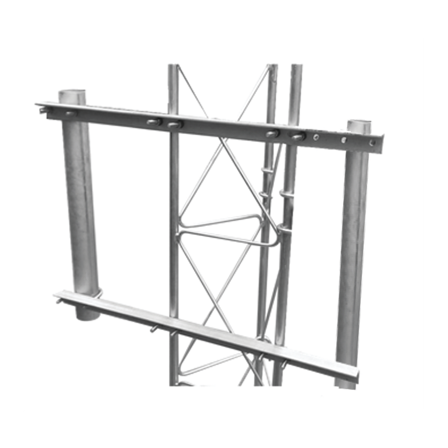 SBL-UNI-2GD - Brazo Lateral Doble Para Torre Arriostrada, Compatible con STZ30G, STZ35G y STZ45G.