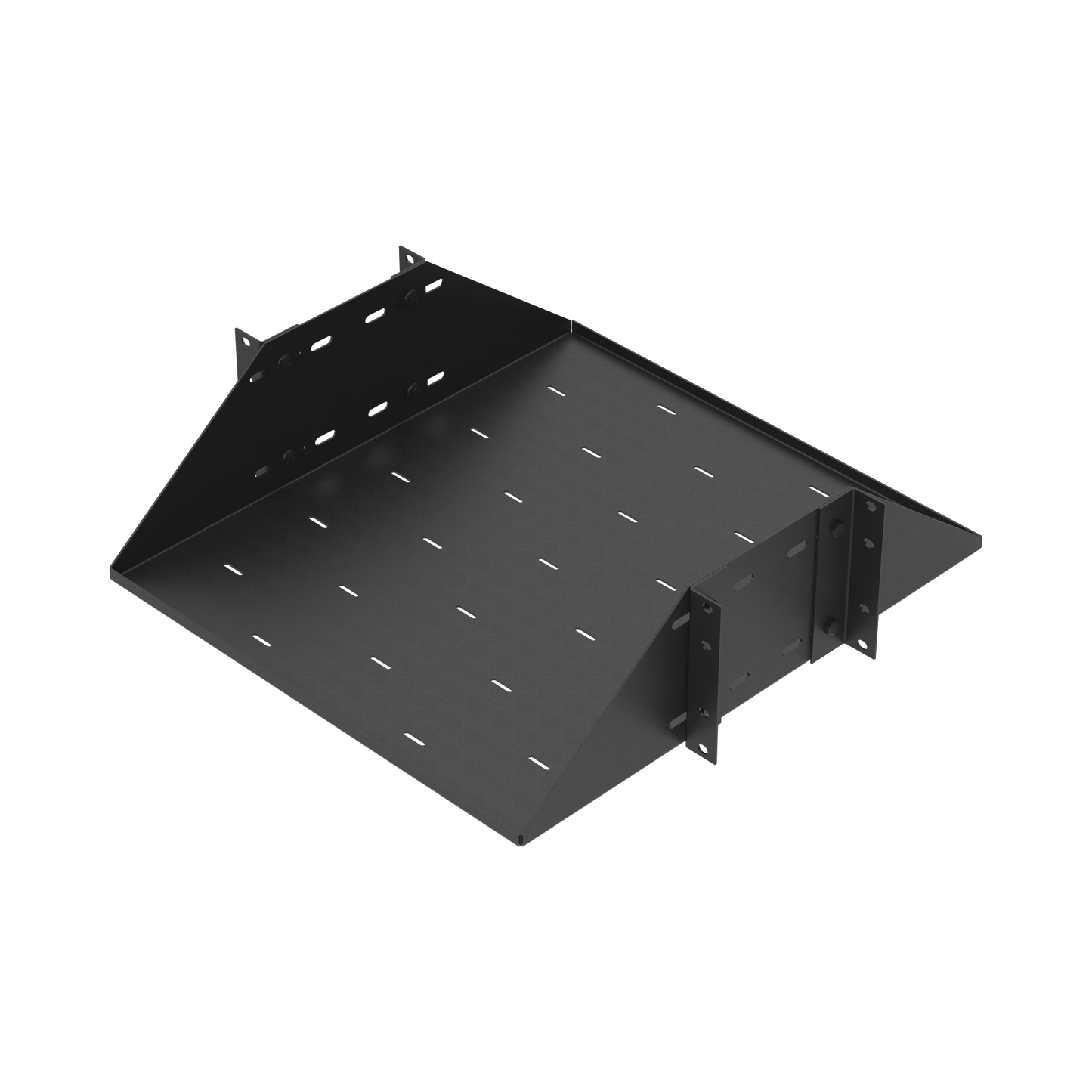 SCH19X3U4P Charola para Soportar Equipos en Rack de 19, Profundidad Ajustable hasta 484 mm. 150 Kg de Carga, Compatible con Racks de Doble Perforación, 3U