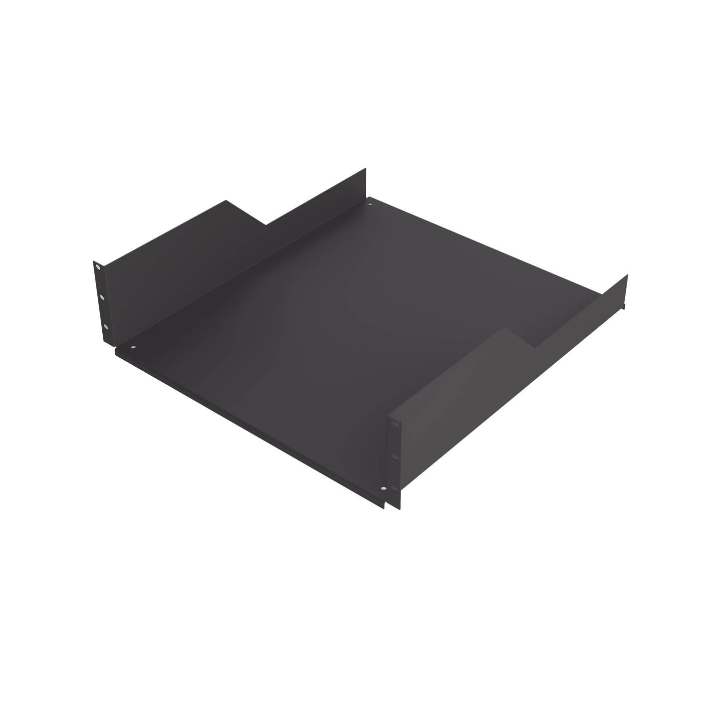 SCH-50-3U - Charola para Soportar Equipos en Rack de 19 in, Profundidad de 50 cm, Color Negro, 3U
