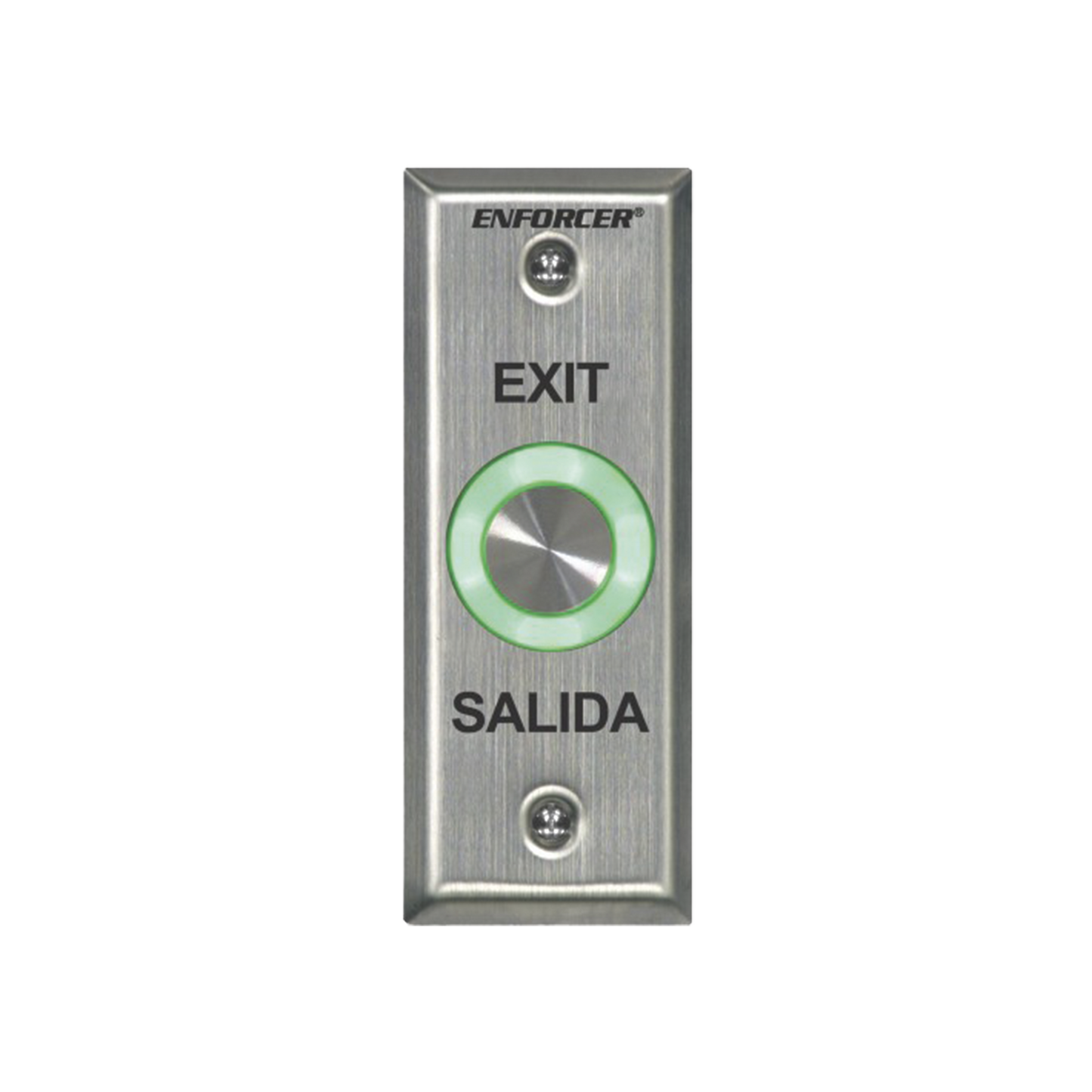 SD6176SS1Q - Botón de Salida con Aro Iluminado Color Verde y Rojo / IP65 / Buzzer / Función Toggle (Enclavado) / Temporizador / Relevador NC/NO/ Uso Exterior e Interior.