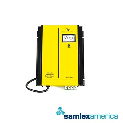 SEC-1230UL Cargador de Baterías de Plomo Ácido 12 Volts, 30 A / Bancos de 250 a 350 Ah