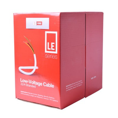 SF-22-04-LE - Bobina de 305 Metros (1000 Pies) / Cable de CCA / 4 x 22 AWG / Tipo Aluminio Revestido de Cobre / Aplicaciones en Alarmas de Intrusi�n / Automatizaci�n