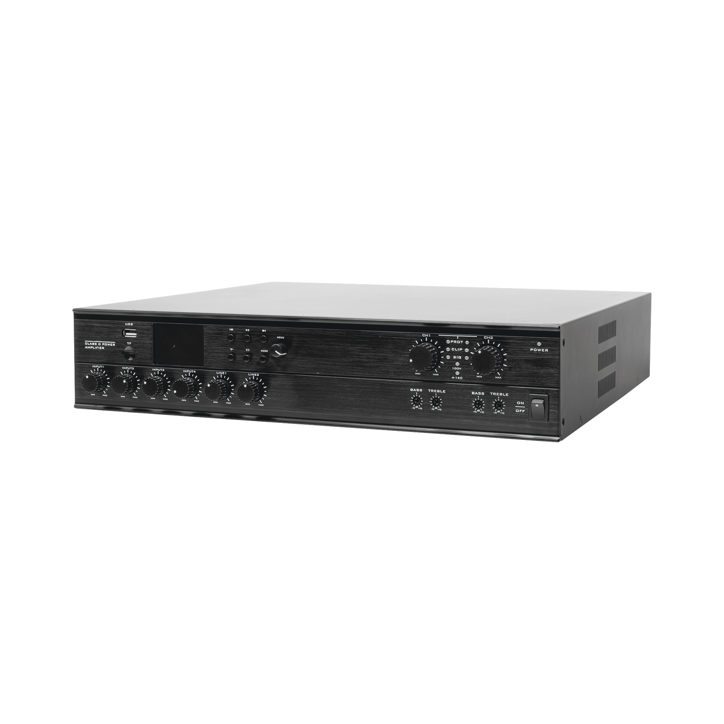 SF-2240UC - Amplificador Mezclador Matricial | 2 zonas | 240w por canal | 6 entradas | Receptor de medios