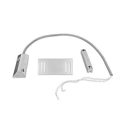 SF-3012 - Contacto magnético para piso uso rudo con 55cm de cable blindado / GAP 75mm / Placa de montaje de "L".