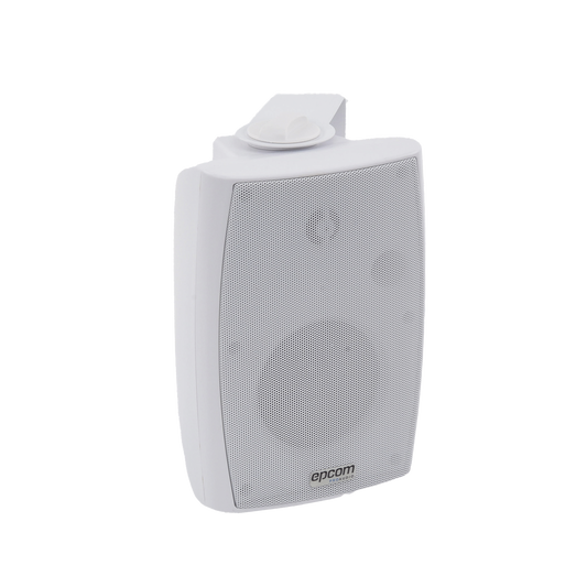 SF-774HW Altavoz de Pared de 2 vías | Woofer 4in + 1.5in | 2.5W - 20W | Para Sistemas 70/100V y 8 ohms | Material ABS | Rejilla y Bracket de Metal | Color Blanco
