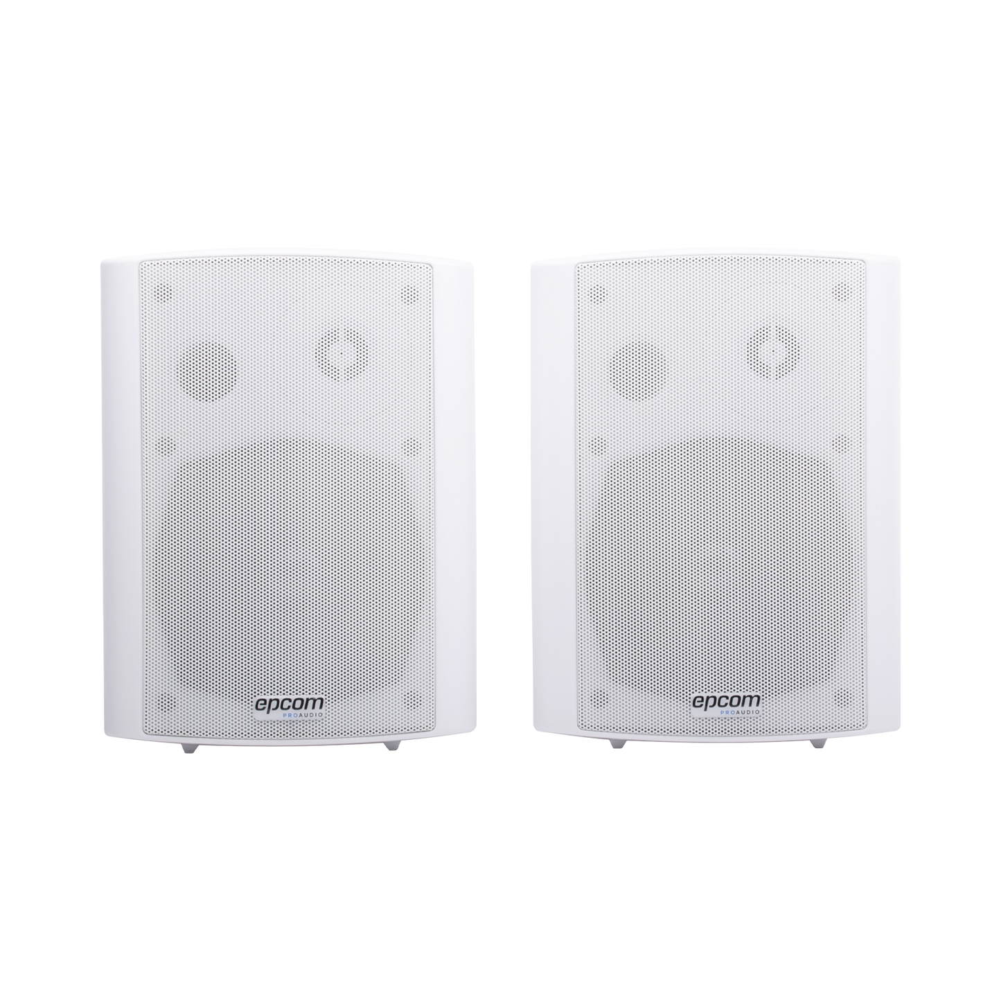 SF-775AW Altavoces Amplificada de Montaje en Pared 5+1.5 | RMS 20W@8ohms y Pasivo 20W | Material ABS | Reja Metálica | Bracket de Metal | Color Blanco