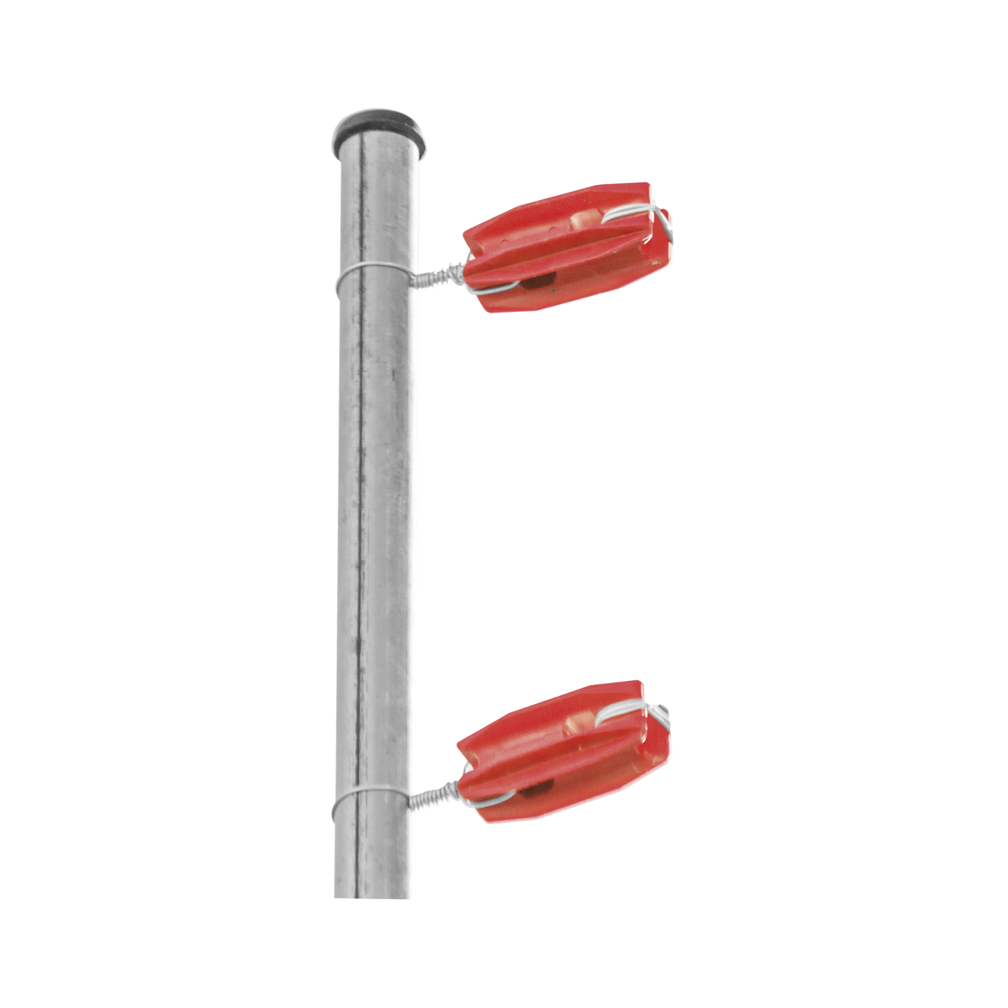 SFESQUINEROR - Aislador de color Rojo para postes de esquina de alta Resistencia con Anti UV de uso en cercos eléctricos