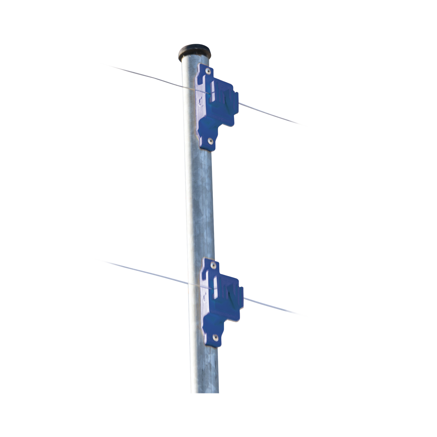 SFPASOB Aislador de Paso colo Azul reforzado para cercos eléctricos, resistente al clima extremoso