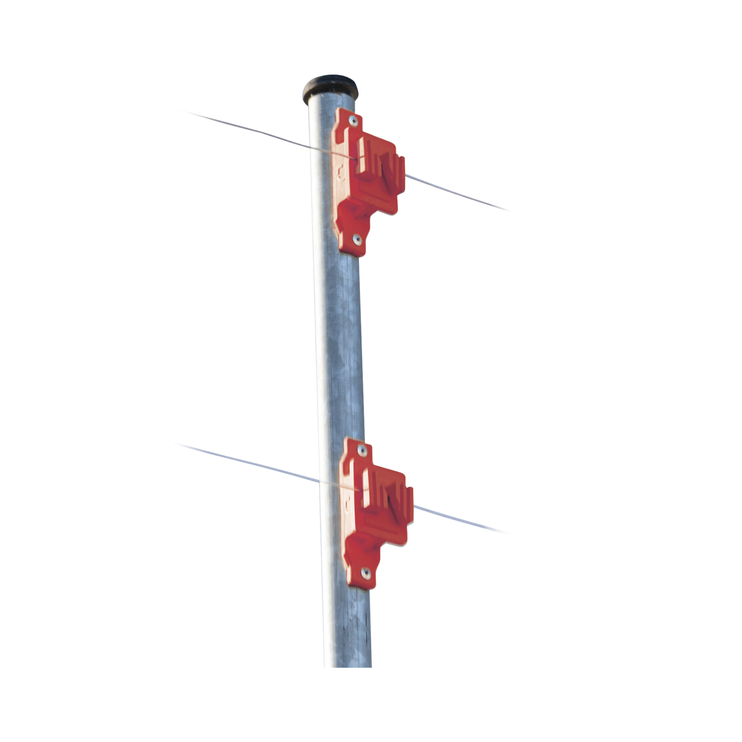 SFPASOR - Aislador de Paso color Rojo reforzado para cercos eléctricos, resistente al clima extremoso