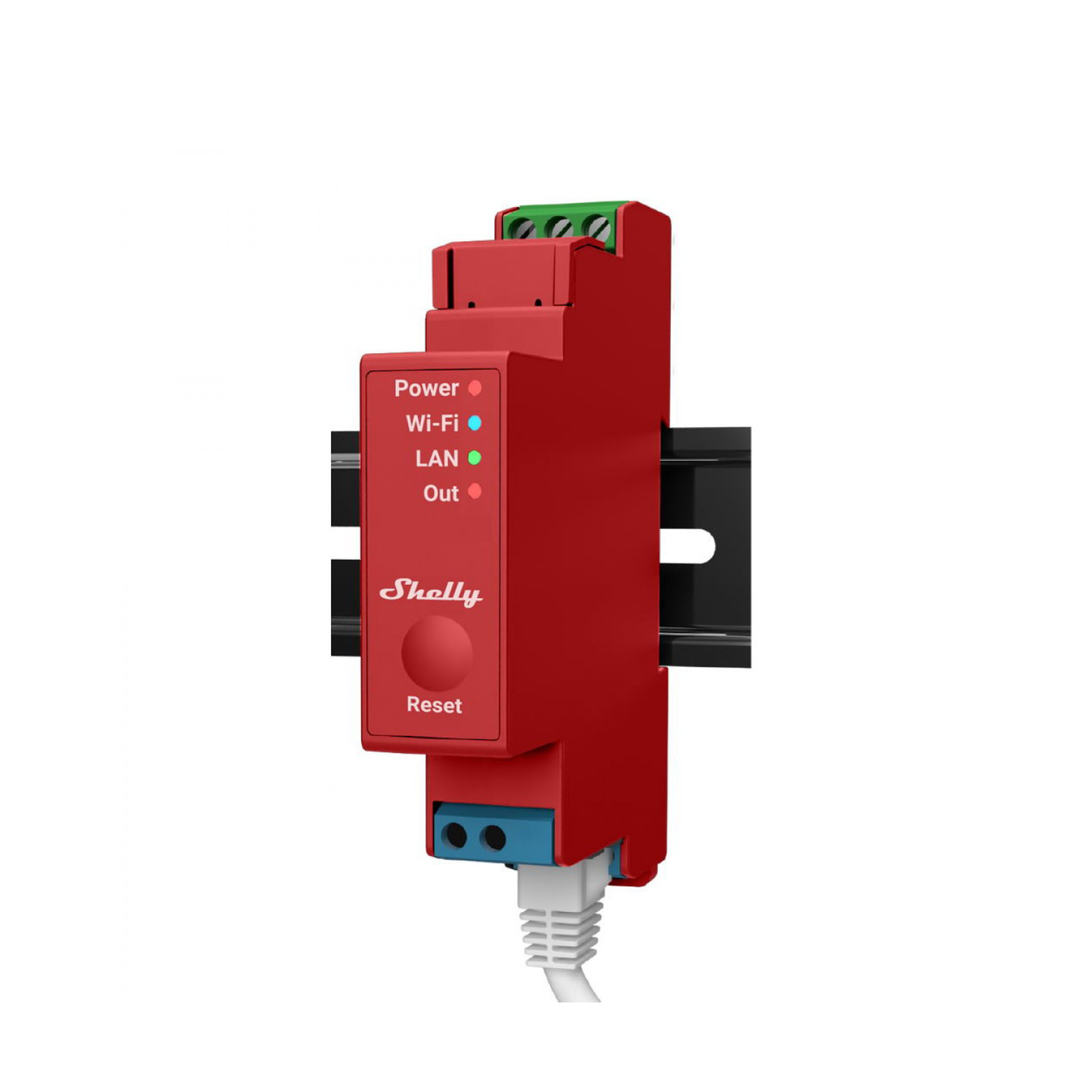 SHELLYPRO1PM Relevador / Interruptor WIFI/ Industrial y residencial inteligente / Hasta 16A / Soporta Google /Alexa / Nube P2P y control Local / 1 canal y puerto ethernet