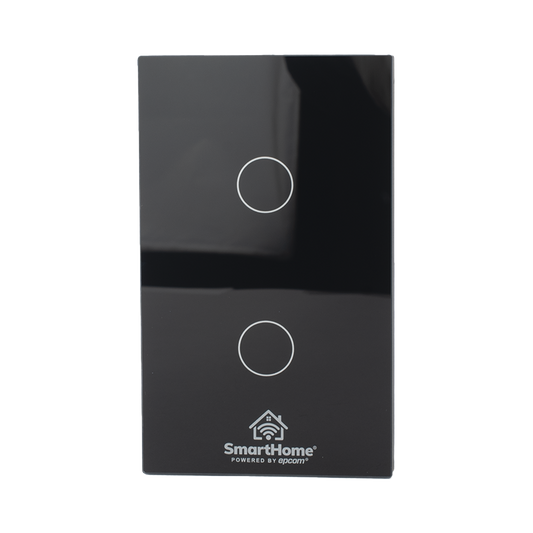 SHS212Z (ZigBee) Apagador switch inalámbrico ZigBee, control de 2 regresos de carga, 110V