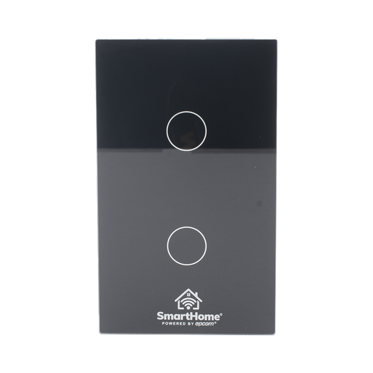 SHS412W (Wifi) Apagador switch inalámbrico WIFI, control de 2 regresos de carga, 110V