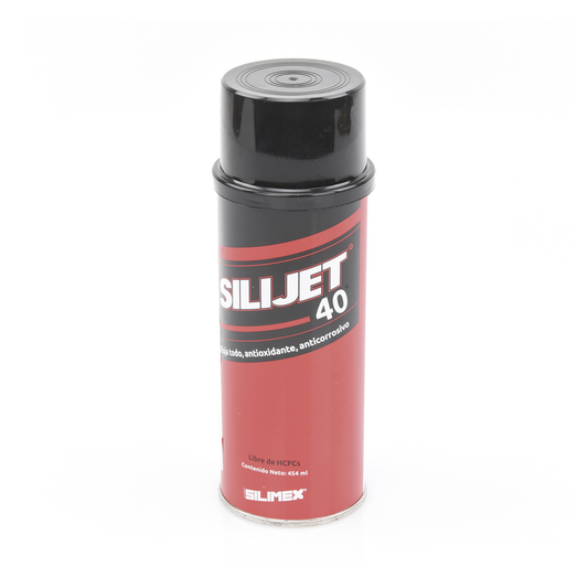SILIJET-40 Antioxidante en aerosol,  ofrece gran resistencia a los efectos del intemperismo en climas húmedos y salinos 454 ml.