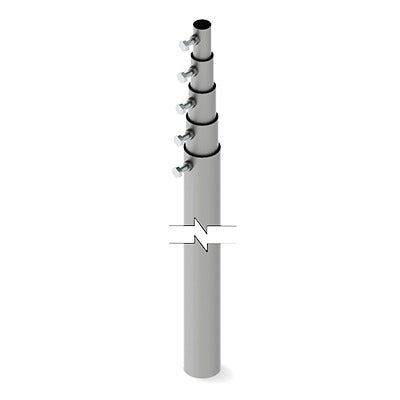 SLM-15 - Mástil telescópico de 15 m (49.2 ft) Compuesto por 5 Secciones Concéntricas (requiere accesorios de instalación)