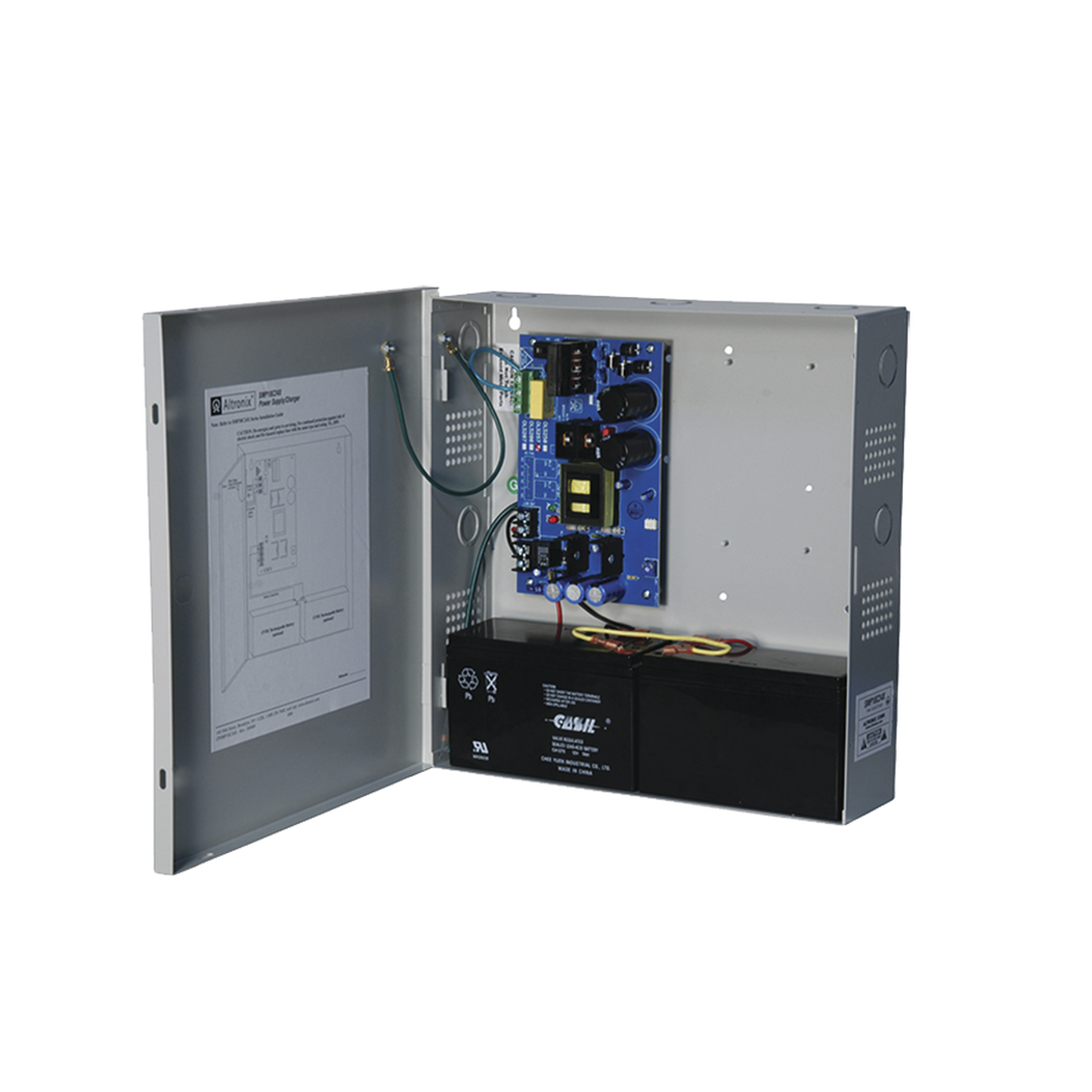 SMP10C24X Fuente de Poder ALTRONIX de 24 Vcc @ 10 Amper / 1 salida / Ideal para aplicaciones de Control Acceso/Intrusión / CCTV / Con voltaje de entrada de 115 Vca / Con capacidad de baterías de respaldo / Requieren baterías