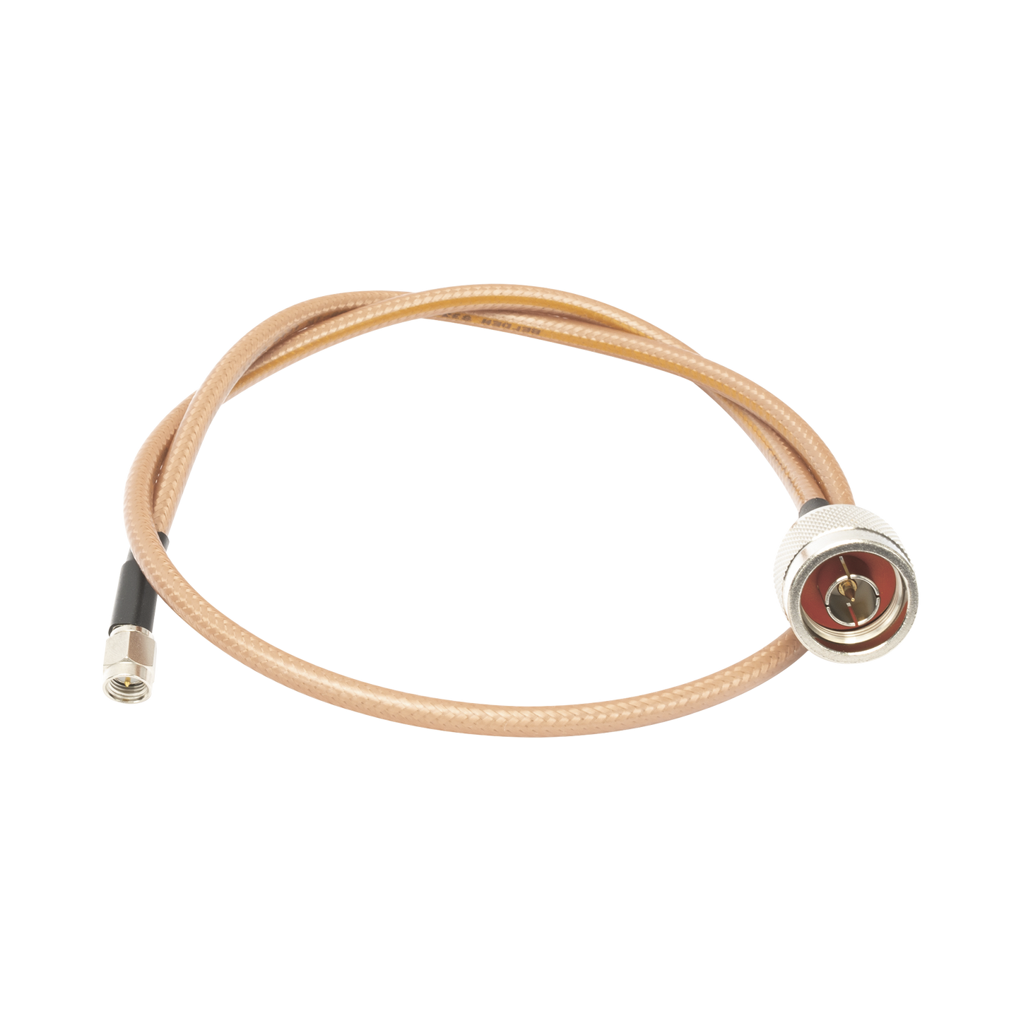 SN142KSMA60 - Jumper con Cable LP142 de 60 cm (23.62 Pulgadas), con Conectores N Macho a SMA Macho (Hasta 8 GHz).