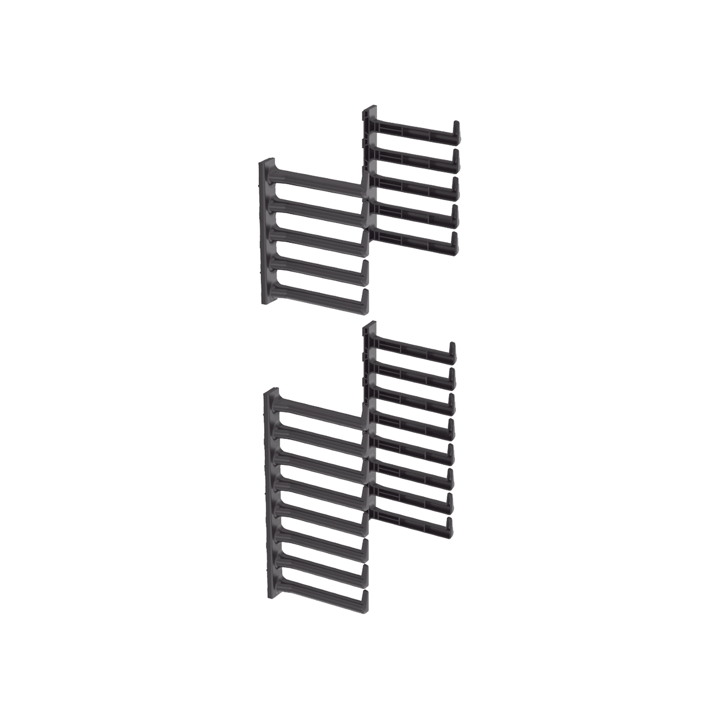 SN25F Kit de Dedos Para Organizador de Cables, Para Uso con Gabinetes de 42 o 45 UR, Tipo S o Tipo N, 6.8 in de Ancho, Color Negro