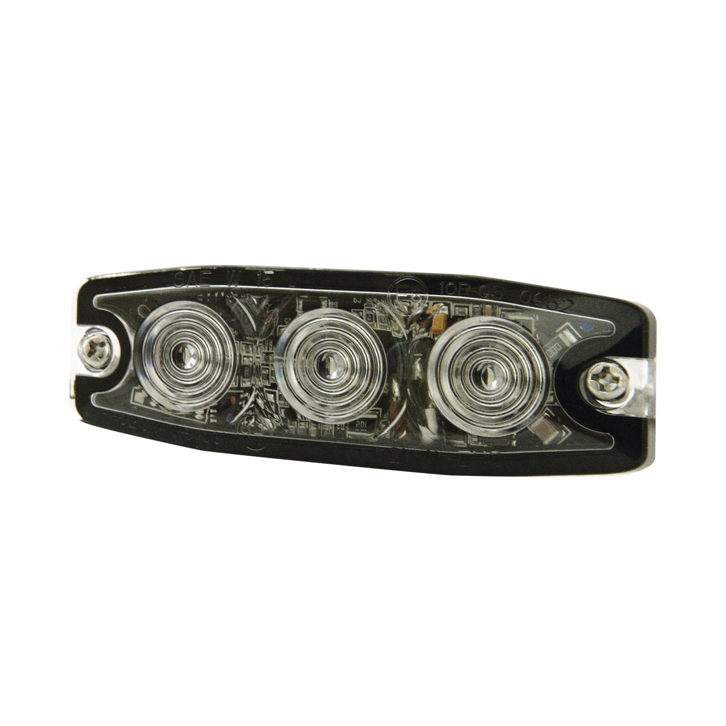 SPL3A - Luz Auxiliar de 3 LED, ámbar, SAE Clase I, Lente transparente