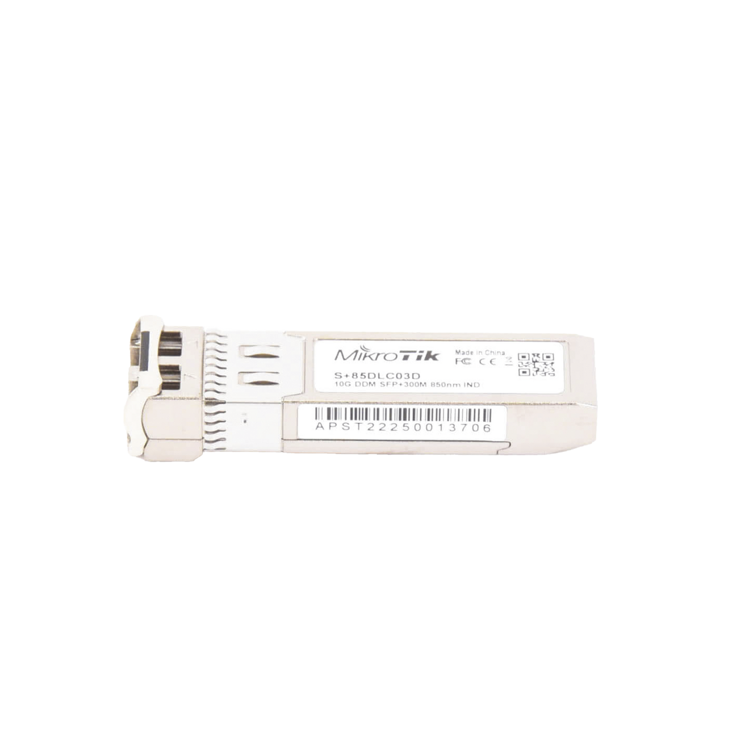 S+85DLC03D Transceptor MiniGbic SFP+ 10G LC Duplex para fibra Multi Modo 300mts