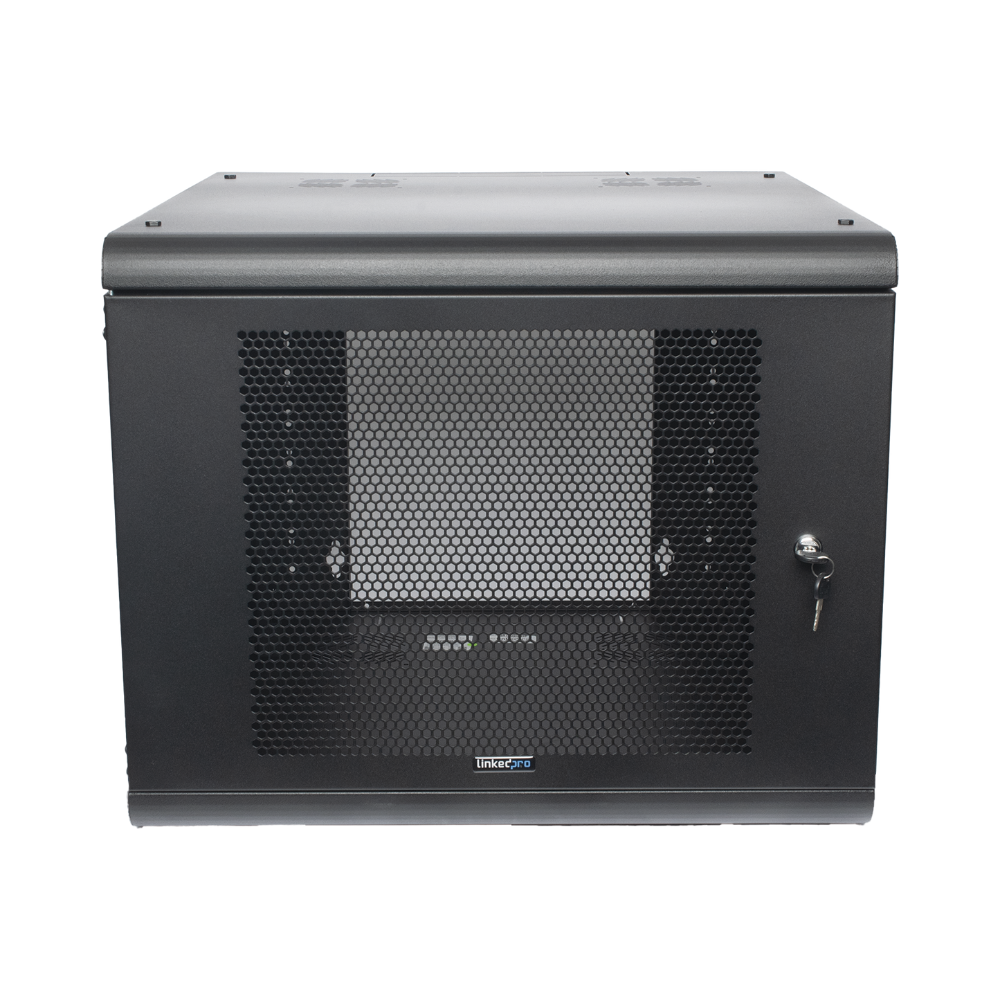 SR-1909-GN2P - Gabinete de Pared con Puerta Perforada, 635mm de Profundidad, 9U Rack de 19 in, Acero Reforzado
