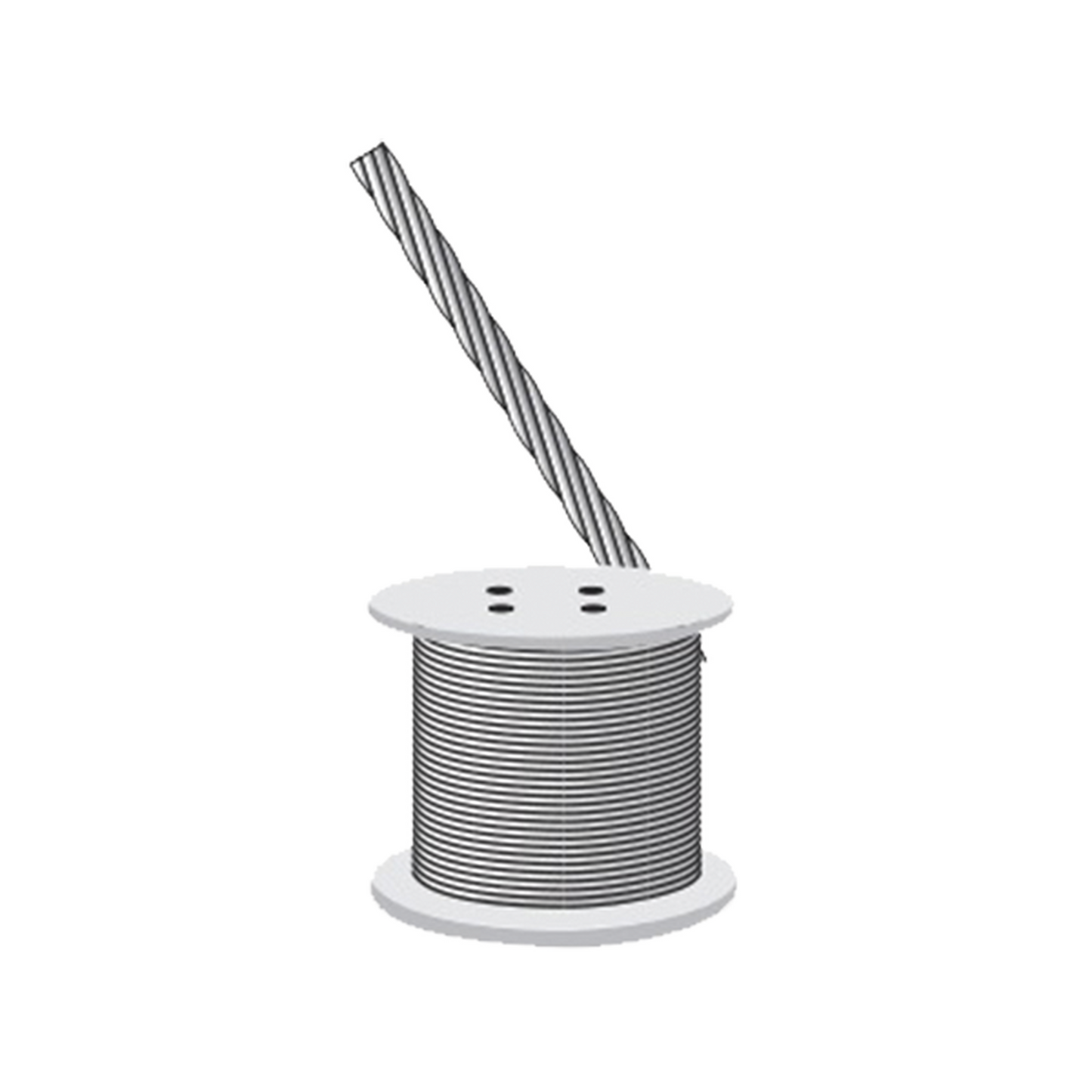 SRET318CAM - Cable de Retenida 7 Hilos , Resistencia 600 kg, Diámetro 1/8" (Metro). Acero Galvanizado