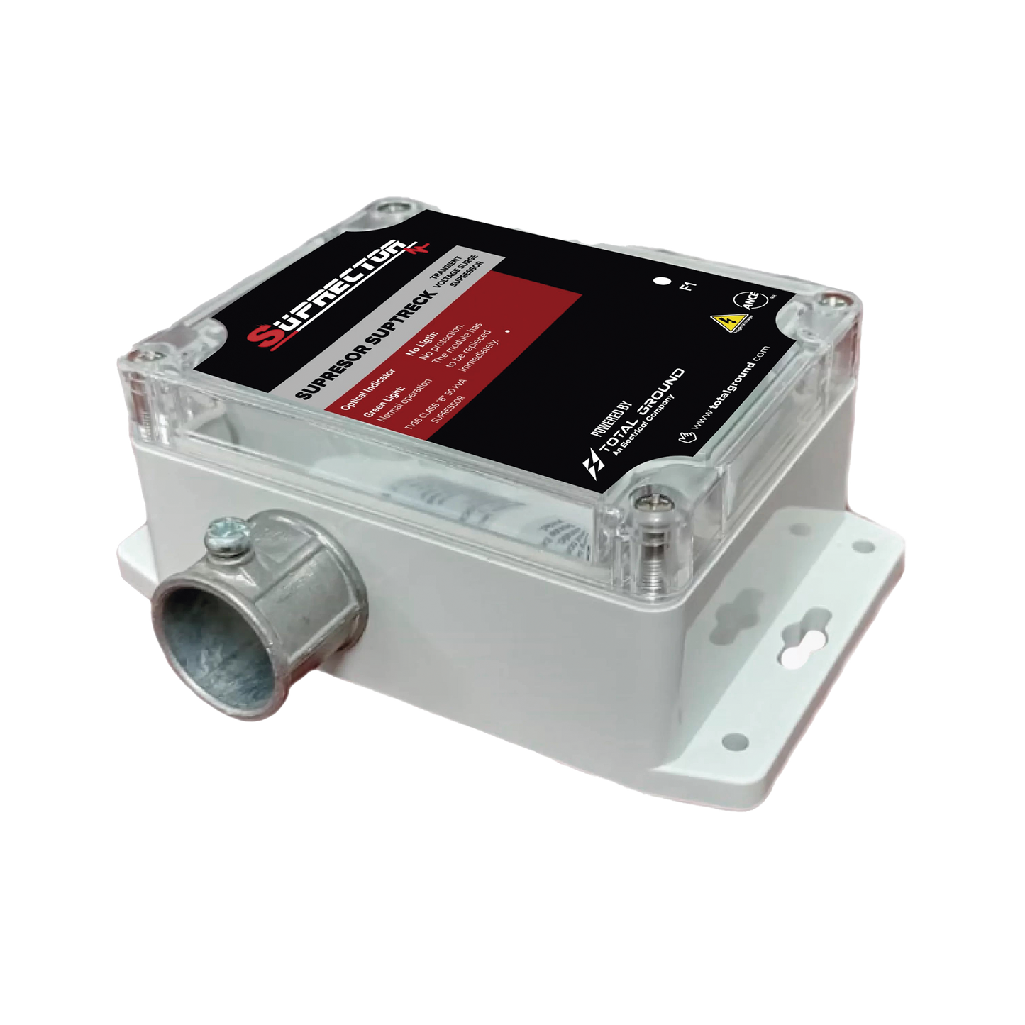 Supresor de Trasientes Clase B con voltaje de operación 480 Vca, 3 fases, 50 KA