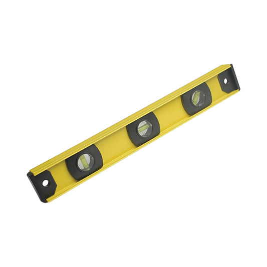 SYS-122102 Nivel de aluminio de 14, con gotas horizontales y verticales.