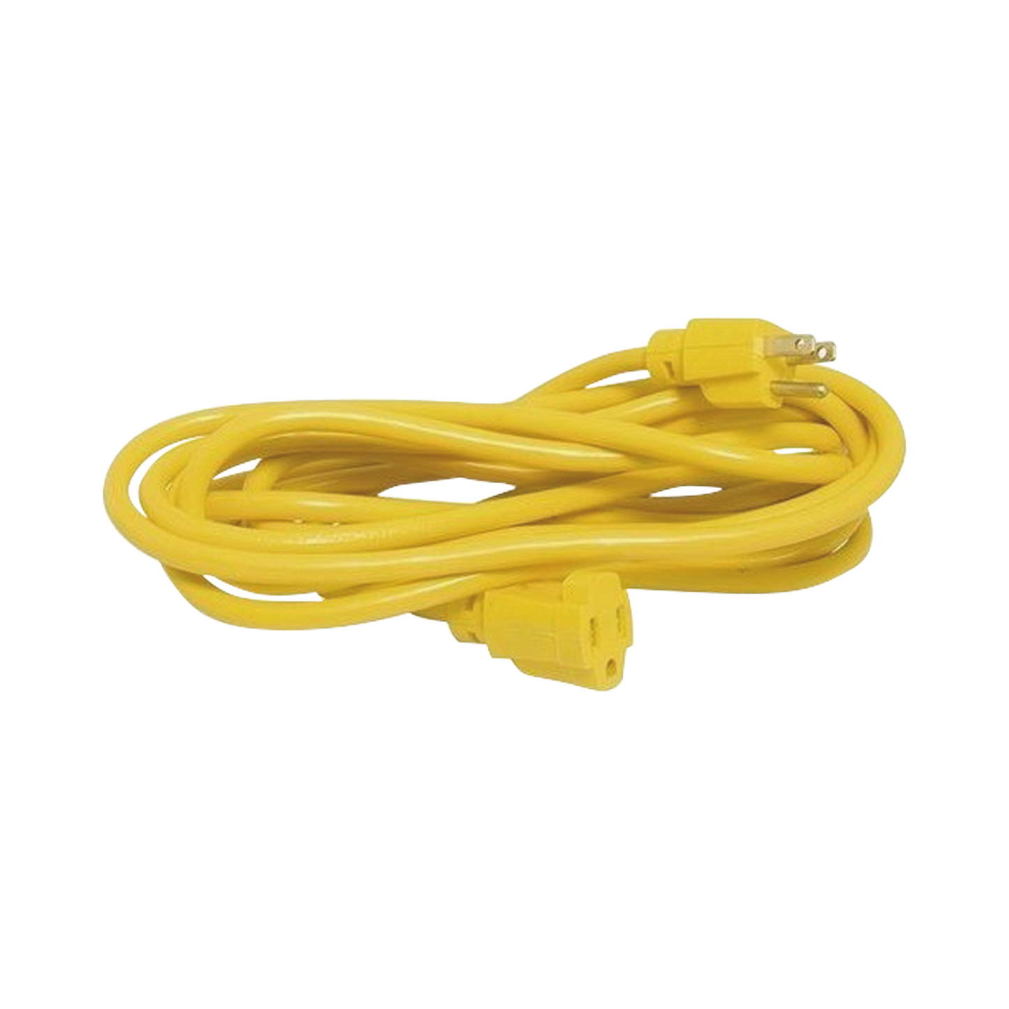 SYS-136170 Extensión Eléctrica de Uso Rudo Aterrizada 2.4 metros / 127 V CA 10 A Máximo / Color Amarillo.