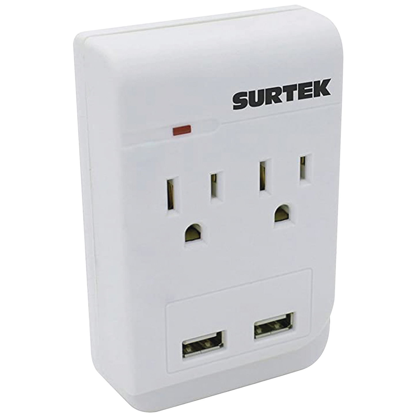 SYS-136205 - Multicontacto de ABS con 2 contactos aterrizados y 2 puertos USB.