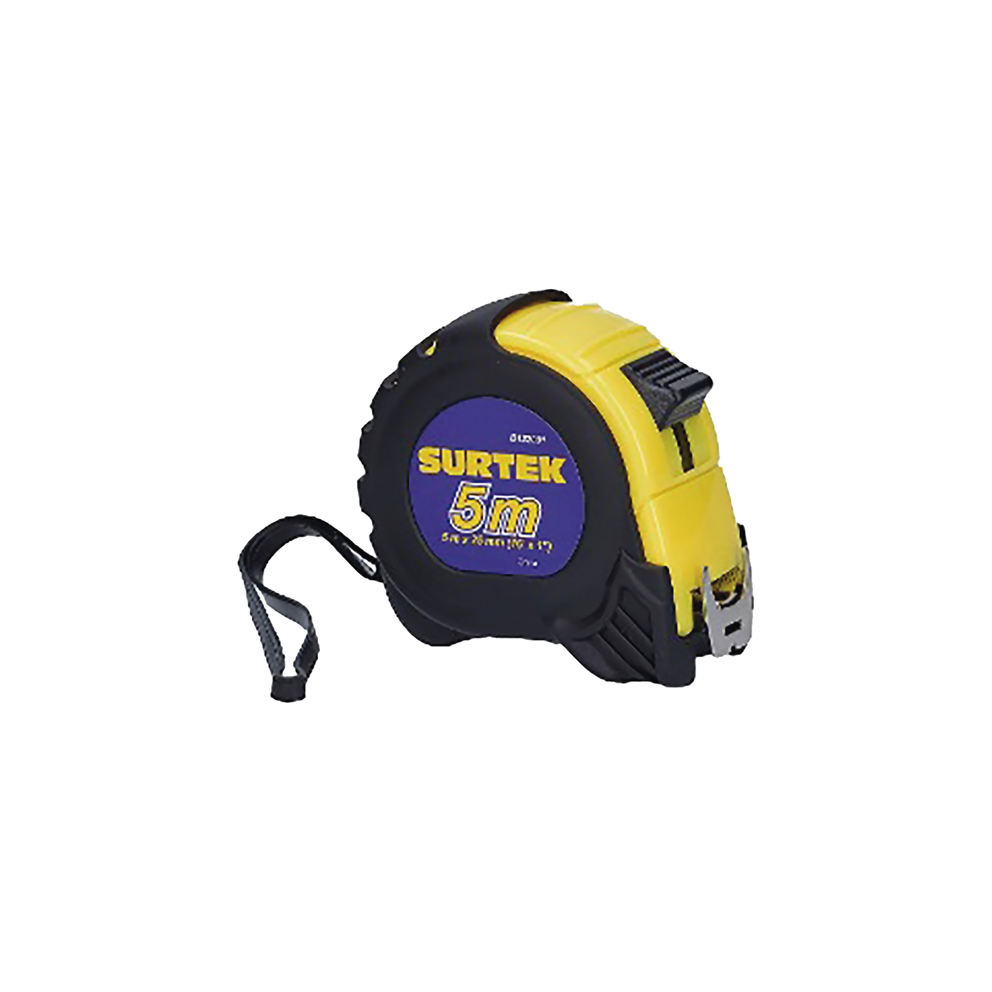 SYS-B122081 Flexometro anti impacto de 5 metros, cinta ancha con boton de freno.