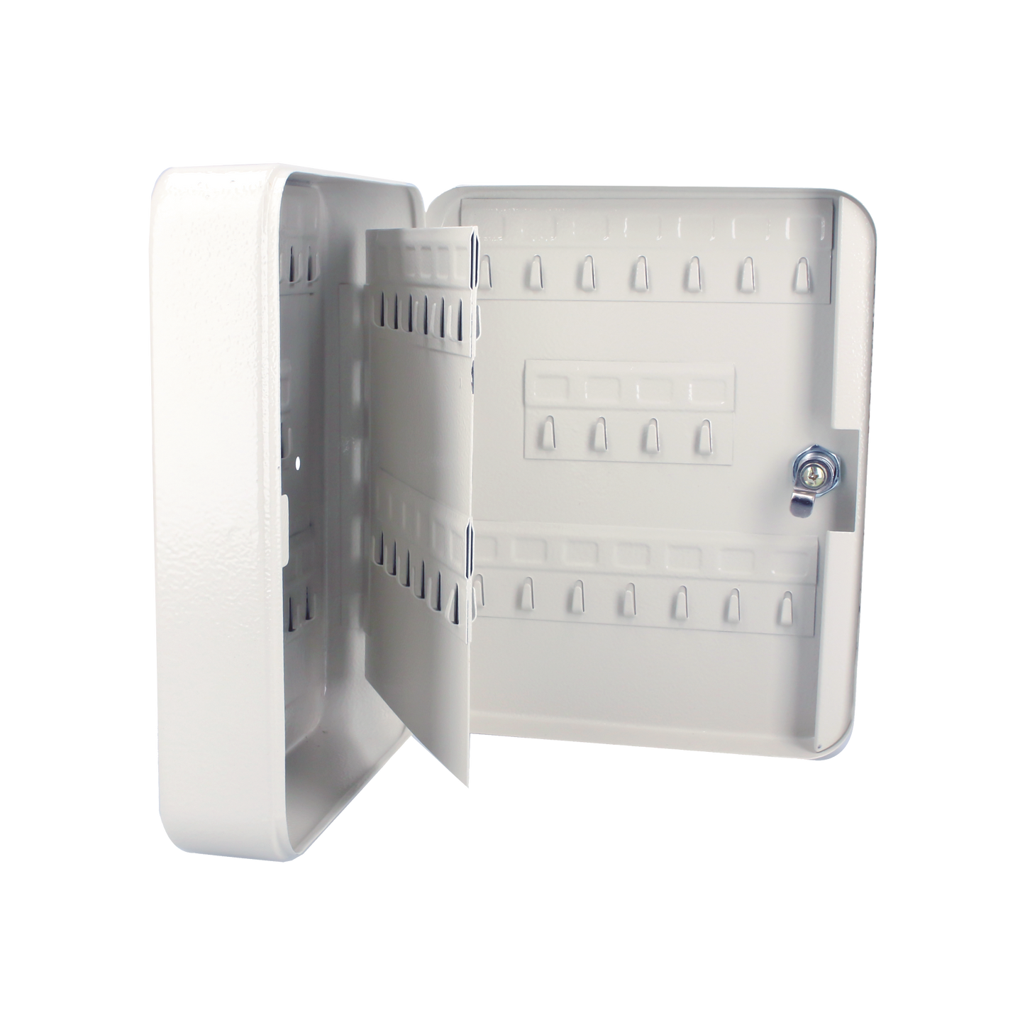 SYS-CLL-36 Caja para llaves con capacidad para 36 llaves/ Medidas 160 x 200 x 75 mm (ancho x alto x profundidad)/Fabricada en acero/ Cerradura con llave.