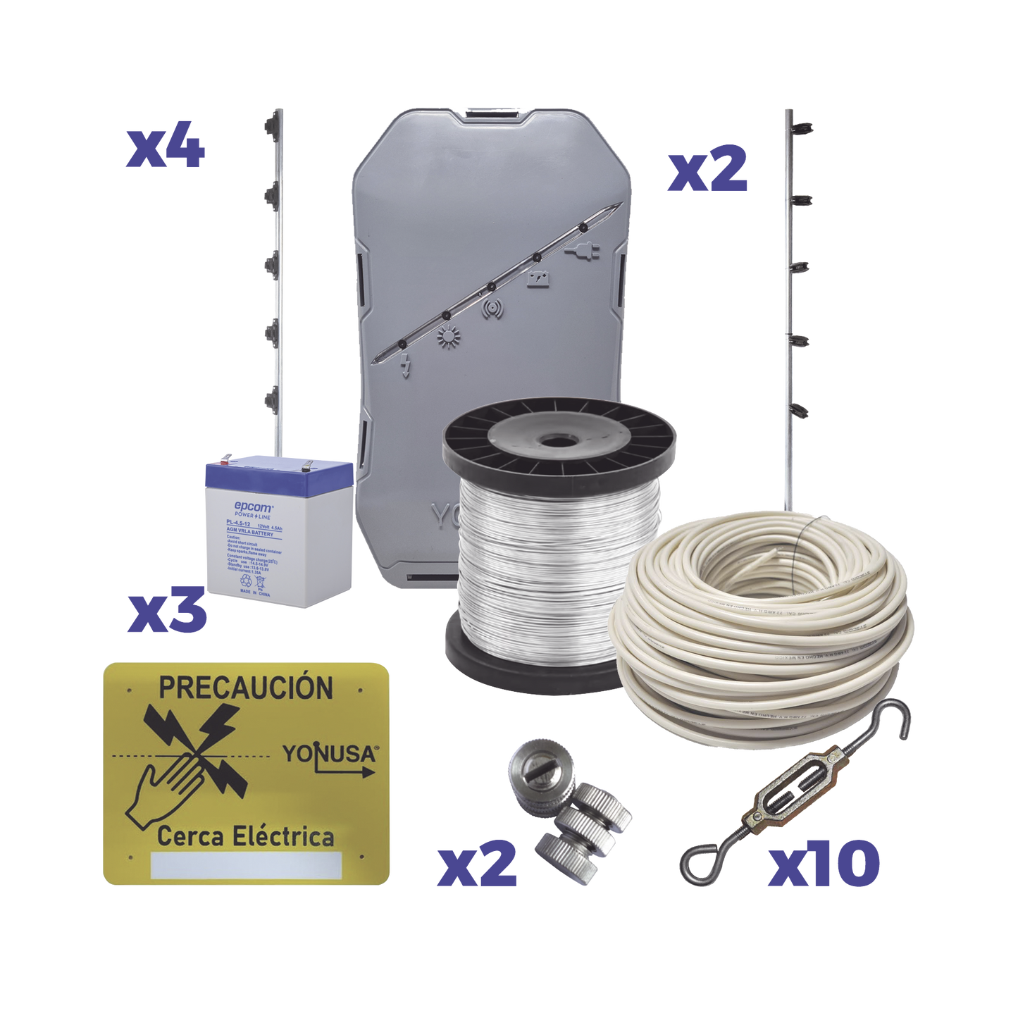 SYSNG-HS-25M-KIT KIT Energizador para 25 Metros de proteccion