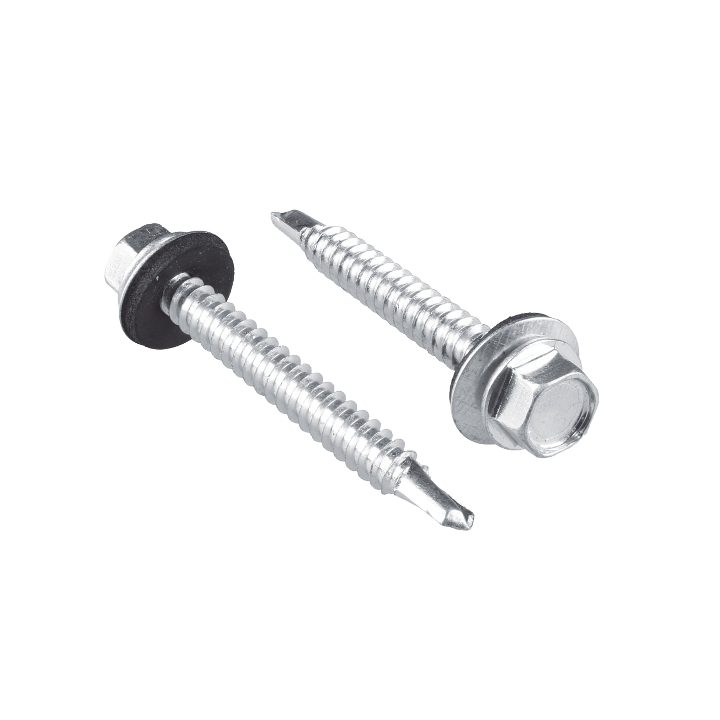 SYS-PHR-141 - Tornillo - Pija cabeza hexagonal con rondana y punta broca #14 x 1", 100 piezas