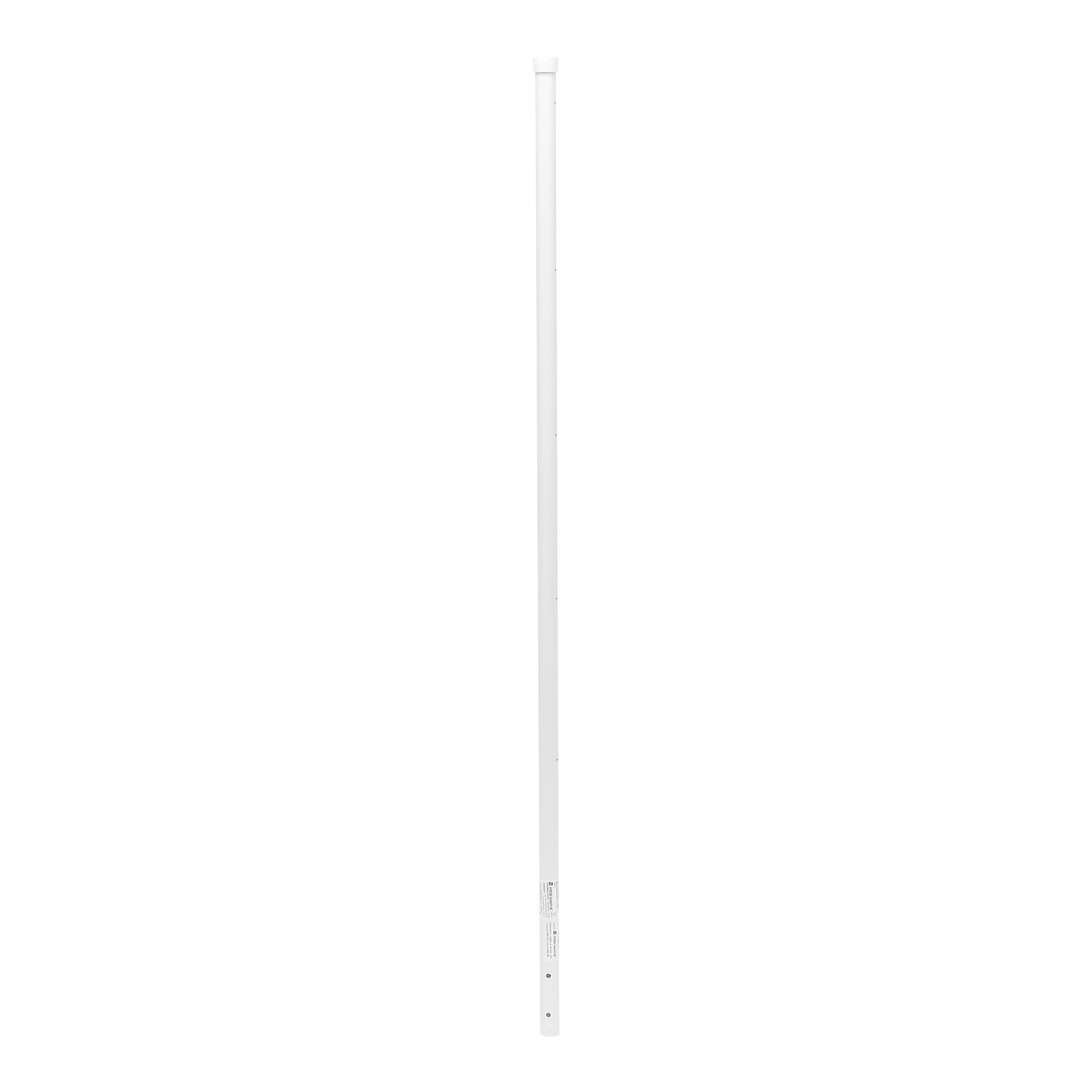 SYS-POST-4W - Poste de Esquina Blanco de Acero Galv. de 1.2m para Cerca Electrificada cal. 18 de 1" Diam. para 5 Aisladores (No incluidos).