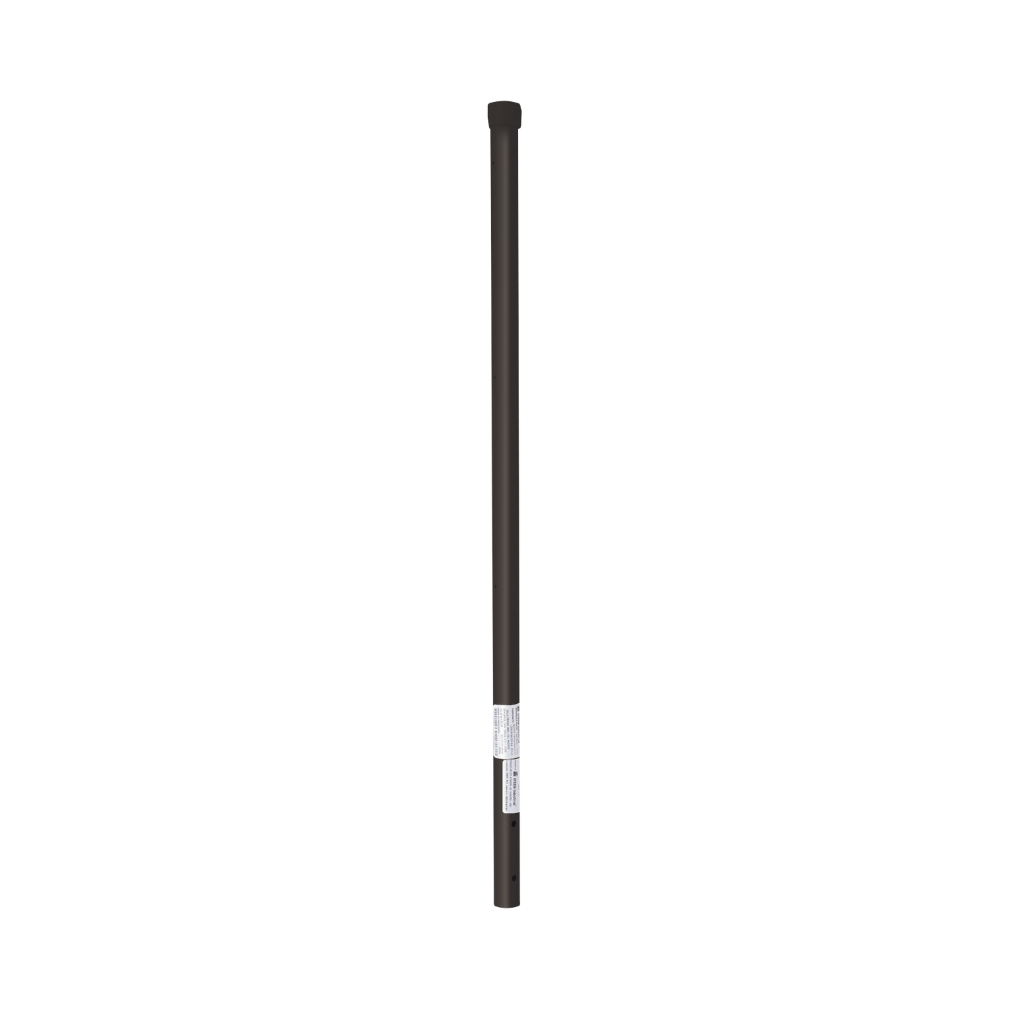 SYS-POST-ESQ-3B Poste de ESQUINA color Negro para Cerca Electrificada. Tubo Galvanizado cal. 18 de 1 Diam. y 0.8m Alto con Tapón, ideal para 3 aisladores