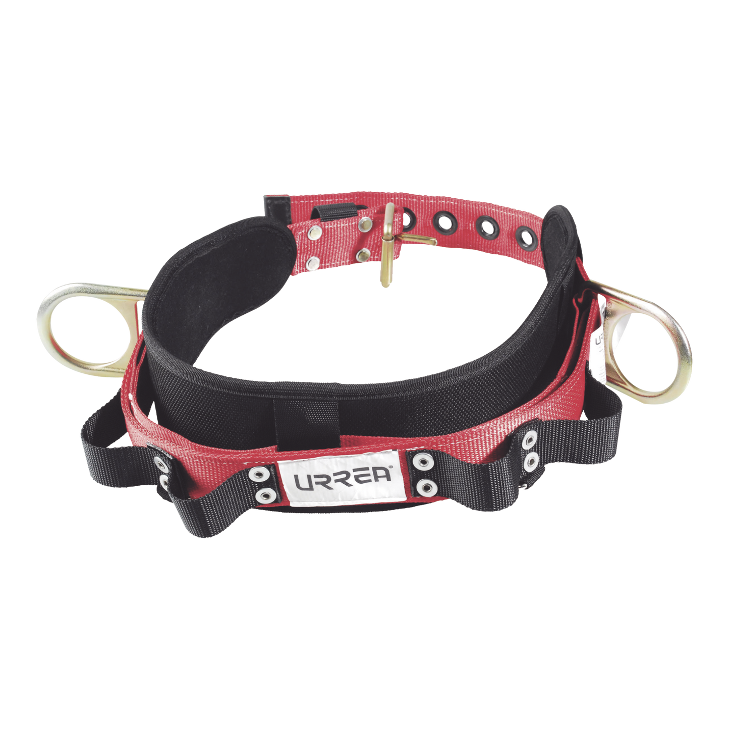 SYS-USC01M - Cinturón para liniero, talla 40, con bandas para porta herramientas y dos anillos tipo D.