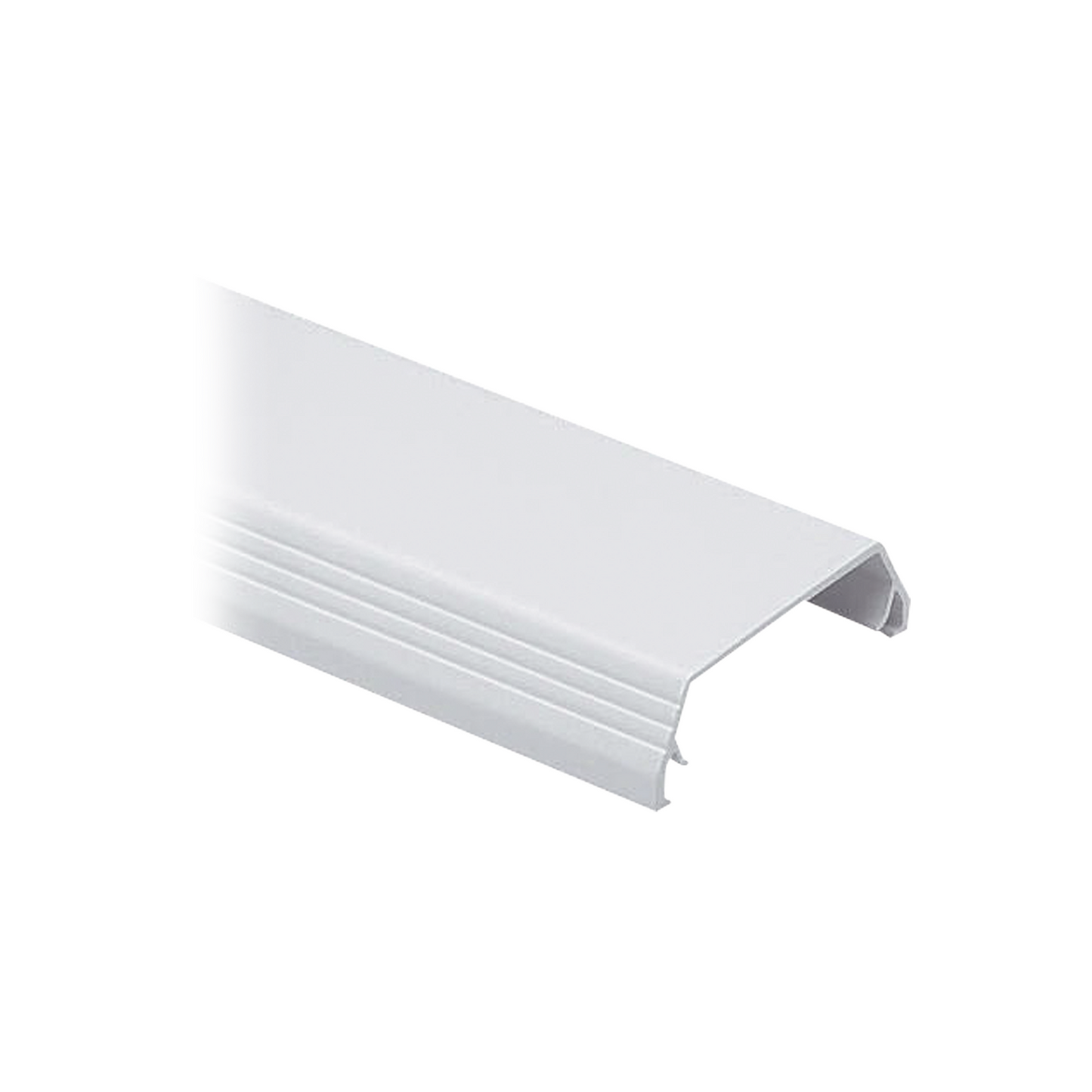 T45CIW8 - Cubierta (Tapa) tipo bisagra para canaleta T-45, de PVC rígido, 60.3 x 19.1 x 2438.4 mm, Color Blanco Mate