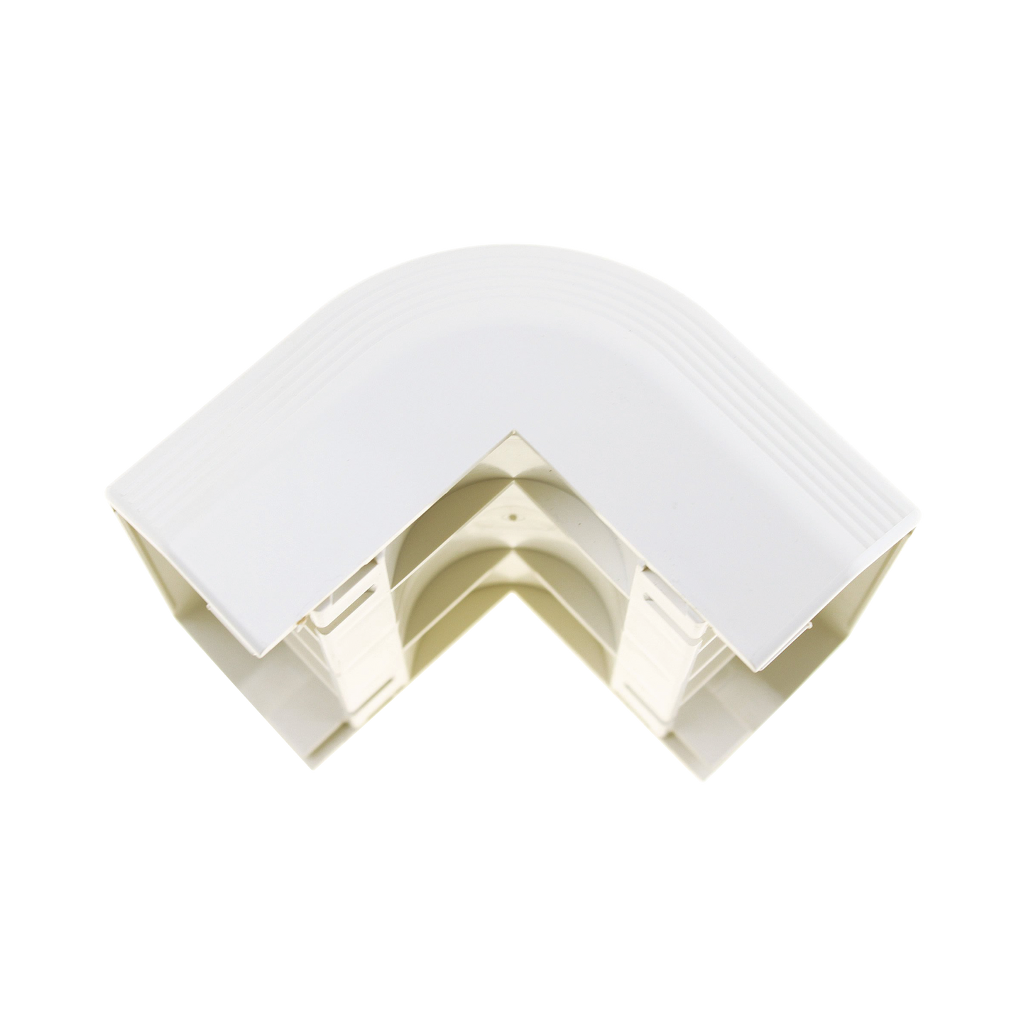 T70OCIW - Esquinero exterior, para uso con canaleta T70, Material PVC Rígido, Color Blanco Mate