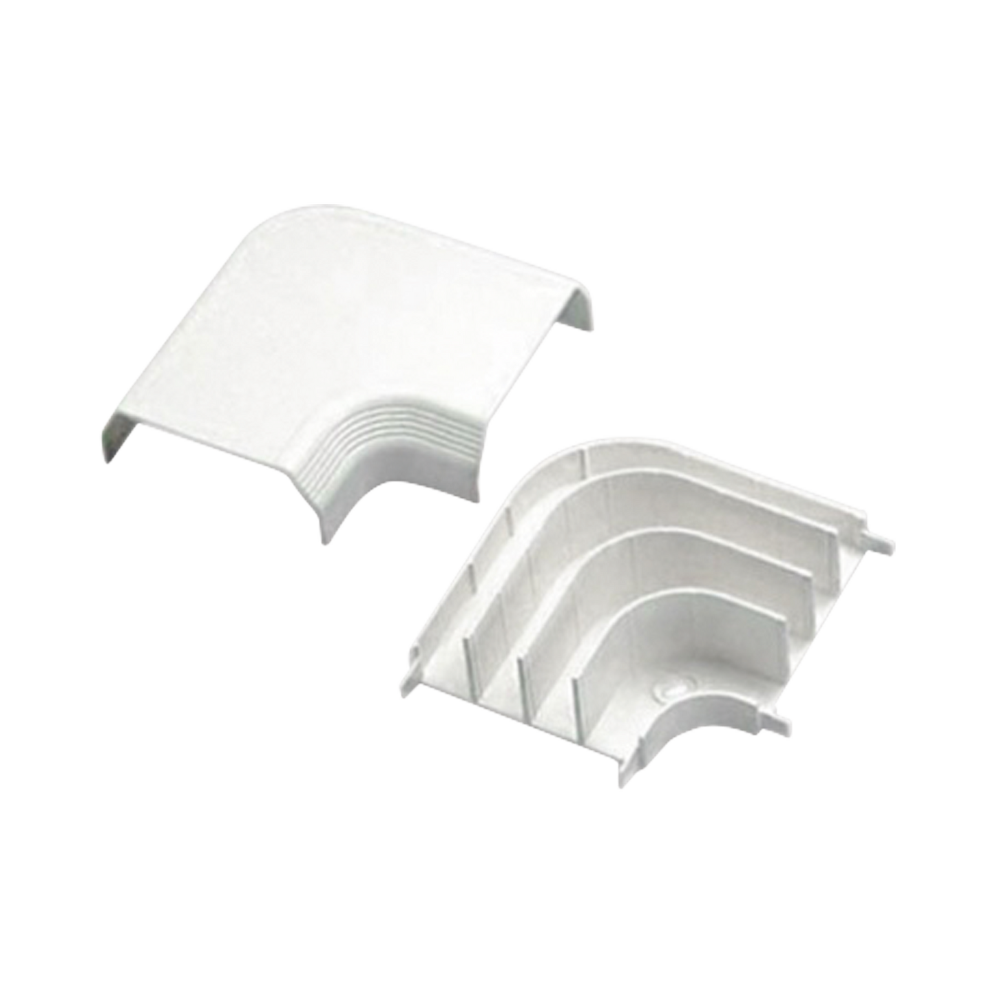 T70RAIW - Curva de radio controlado, para uso con canaleta T70, Material PVC Rígido, Color Blanco Mate