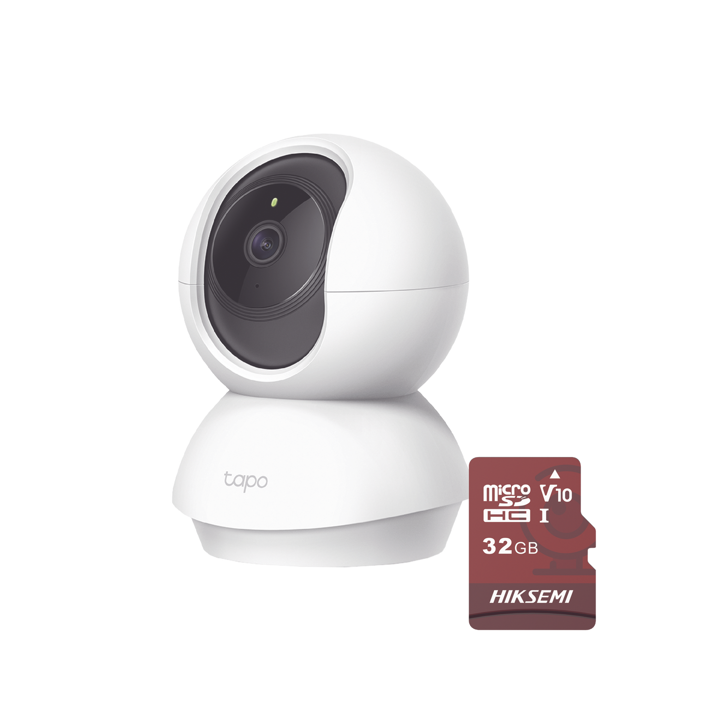 TAPOC200/HS32 Kit de Cámara IP Wi-Fi / Incluye 1 Pieza Modelo TAPOC200 / 2 Megapixel / Utiliza La App Tapo / 1 Memoria Micro SD Hiksemi Modelo HS-TF-E1/32G