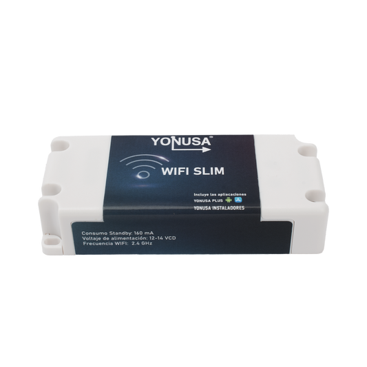 TARJET-WIFI-SLIM Modulo WIFI SLIM para uso en Energizadores YONUSA / Aplicación sin costo / Botón de Pánico