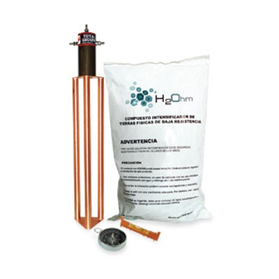 TG-45AB - Electrodo para corriente máxima de 45 Amp. con Filtro y Compuesto H2Ohm.