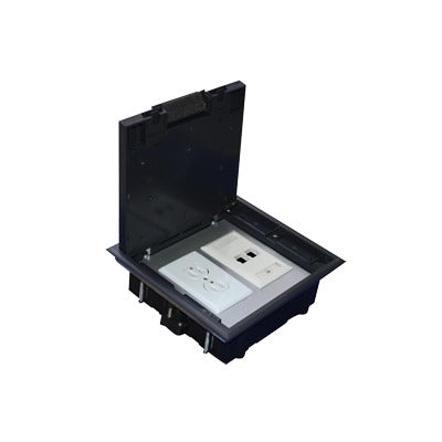 TH-CP-2M - Caja de Piso para Dos M�dulos Universales (Socket M2), para Alimentaci�n El�ctrica y Redes de Datos (11000-33401) No Incluye Faceplates