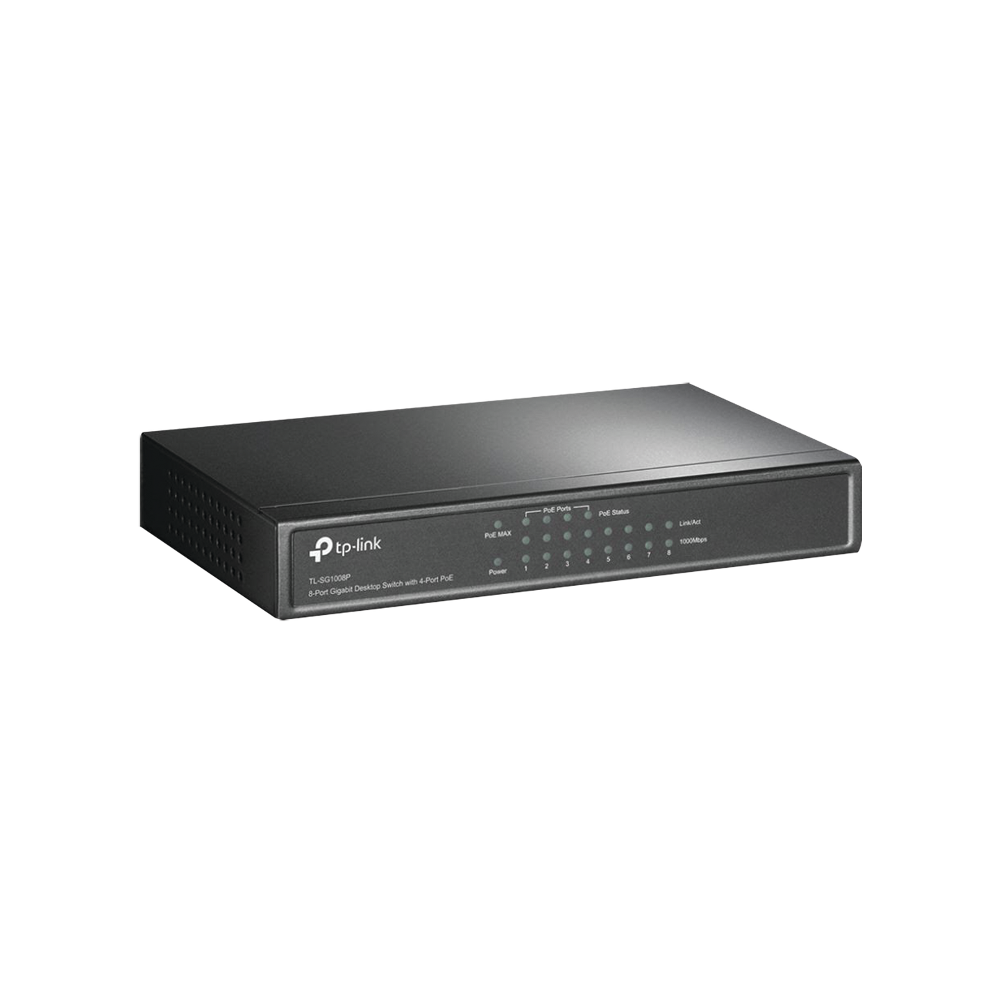 TL-SG1008P - Switch Gigabit PoE+ no administrable de 8 puertos 10/100/1000 Mbps, solo 4 puertos PoE, para escritorio