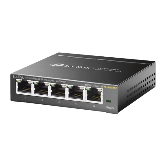 TL-SG105E Switch Escritorio Easy Smart de 5 puertos 10/100/1000 Mbps / IGMP para Vigilancia / Calidad en el Servicio (QoS) / Gestión GUI